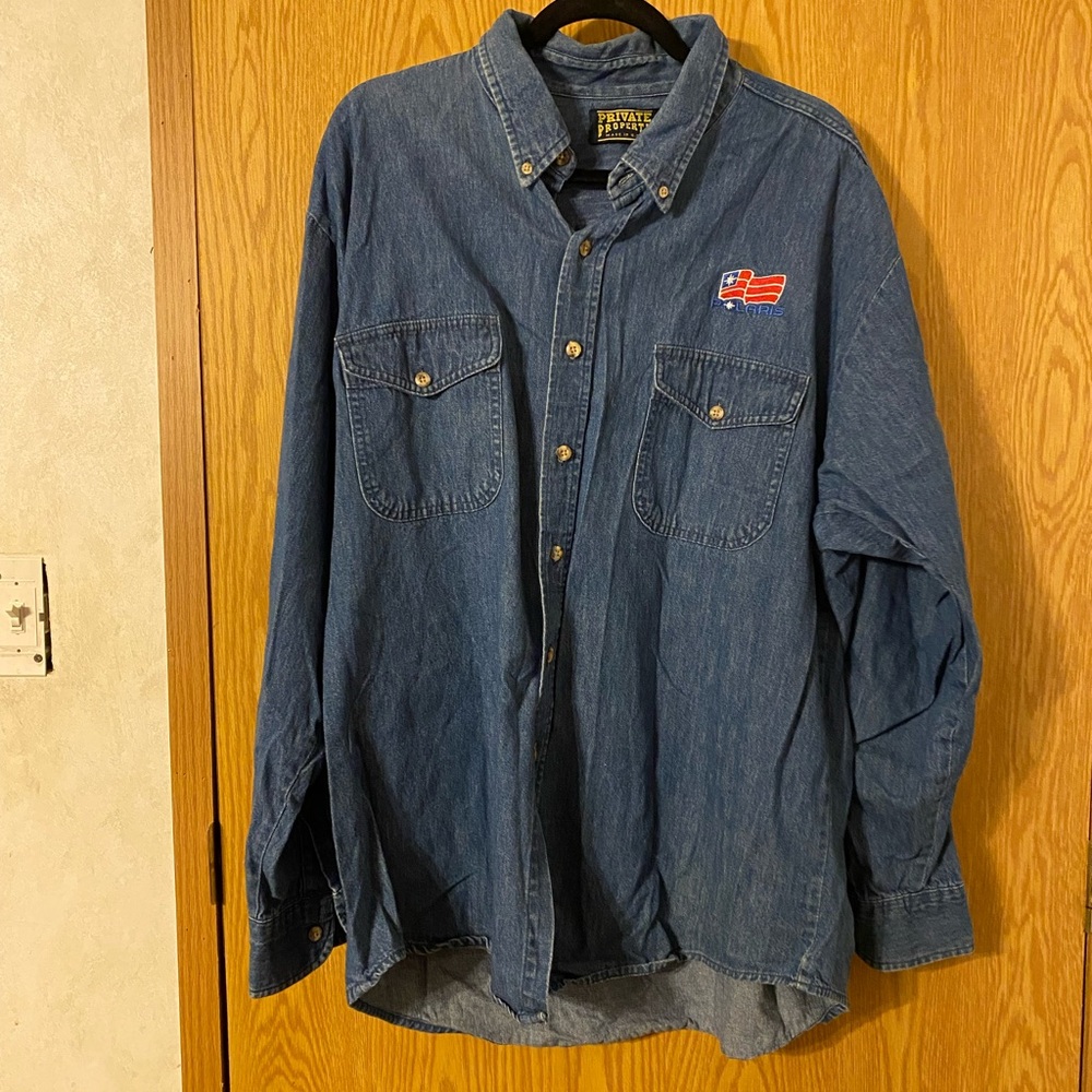 Vintage Blue Denim Shirt